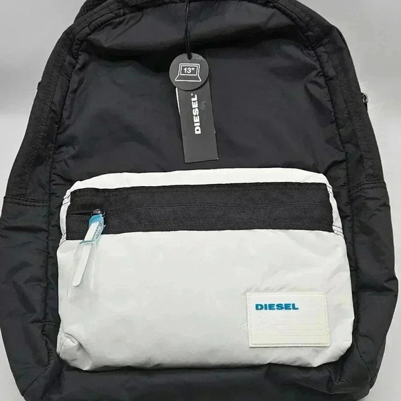 Diesel Black  & White Mirano Backpack - Picture 11 of 12